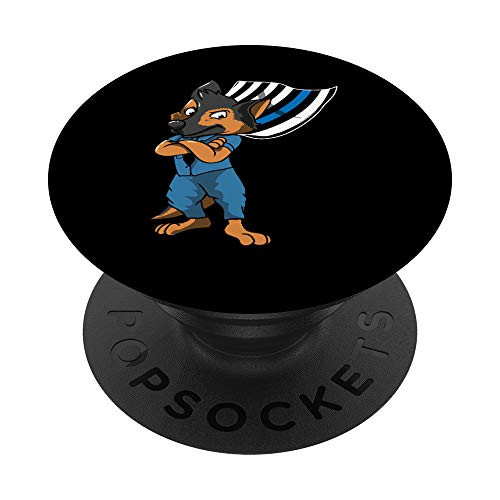 K9 Unit Thin Blue Line Gift - German Shepherd Police Dog PopSockets Grip and Stand for Phones and Tablets