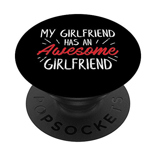 Lesbian Couple Funny Cute Valentines Day Gift PopSockets PopGrip Swappable Grip for Phones  and  Tablets
