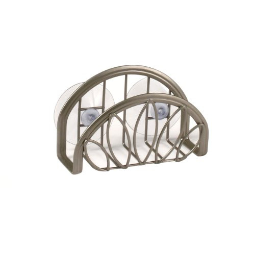 Spectrum Diversified Leaf Suction Sponge Holder, Satin Nickel