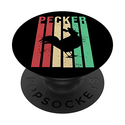 Pecker Cute Farming Colorful Vintage Lines Pretty Cool PopSockets PopGrip Swappable Grip for Phones  and  Tablets