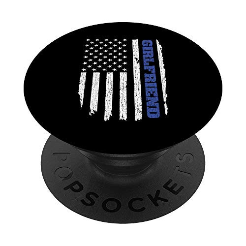 Police Girlfriend Thin Blue Line USA Flag PopSockets Grip and Stand for Phones and Tablets Police Girlfriend Thin Blue Line USA Flag PopSockets Grip and Stand for Phones and Tablets