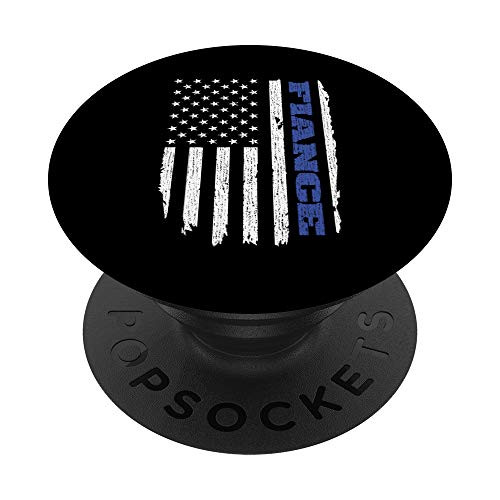 Police Officer Fiance Thin Blue Line Engagement PopSockets Grip and Stand for Phones and Tablets Police Officer Fiance Thin Blue Line Engagement PopSockets Grip and Stand for Phones and Tablets