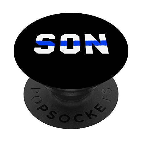 Police Officer Son Thin Blue Line PopSockets Grip and Stand for Phones and Tablets Police Officer Son Thin Blue Line PopSockets Grip and Stand for Phones and Tablets