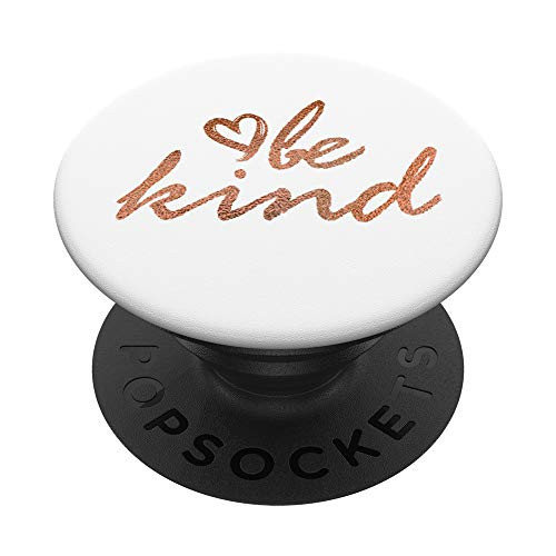 Rose Be Kind White PopSockets PopGrip Swappable Grip for Phones  and  Tablets