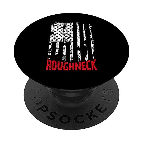 Roughneck American Flag Oilfield PopSockets PopGrip Swappable Grip for Phones  and  Tablets