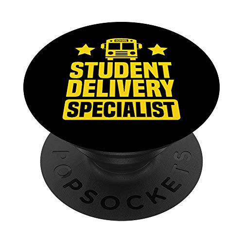 School Bus Driver Student Delivery Specialist Funny PopSockets Grip and Stand for Phones and Tablets