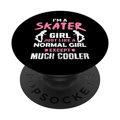 Skater Girl Skateboard Gift Skateboarder Gifts Skater Gifts PopSockets PopGrip Swappable Grip for Phones  and  Tablets