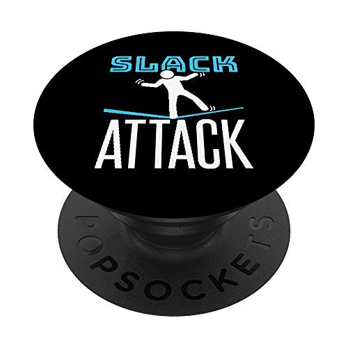 Slack Attack - Slack Line Slacklining Slackline PopSockets Grip and Stand for Phones and Tablets Slack Attack - Slack Line Slacklining Slackline PopSockets Grip and Stand for Phones and Tablets