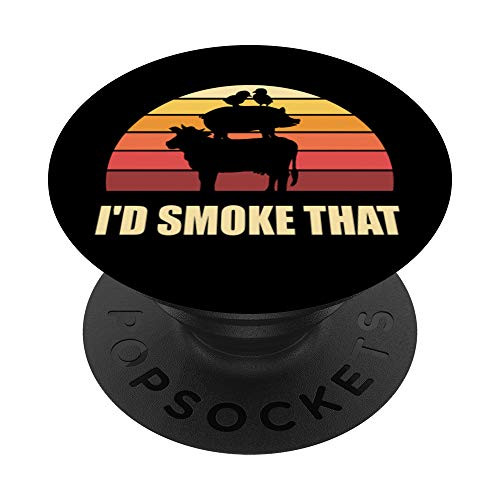 Smoked Meat Grilled Steak Retro Barbecue PopSockets Grip and Stand for Phones and Tablets Smoked Meat Grilled Steak Retro Barbecue PopSockets Grip and Stand for Phones and Tablets