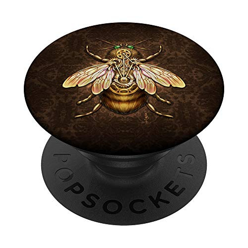 Steampunk Bee PopSockets PopGrip Swappable Grip for Phones  and  Tablets