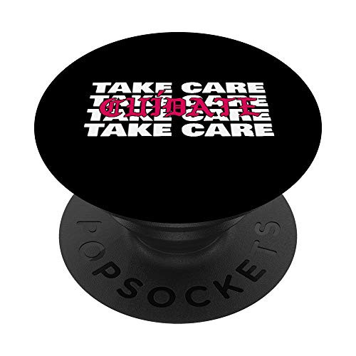 Take Care Cuidate Chingona Mexican Latina Feminist Gift PopSockets PopGrip Swappable Grip for Phones and Tablets Take Care Cuidate Chingona Mexican Latina Feminist Gift PopSockets PopGrip Swappable Grip for Phones and Tablets