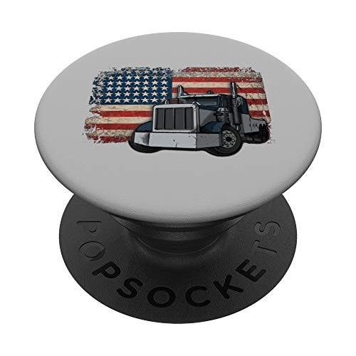 Truck Driver American Flag Trucker Gift Patriotic Trucker PopSockets PopGrip Swappable Grip for Phones and Tablets Truck Driver American Flag Trucker Gift Patriotic Trucker PopSockets PopGrip Swappable Grip for Phones and Tablets