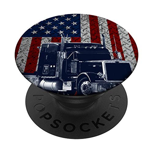 Truck Driver American Flag Trucker Gifts PopSockets PopGrip Swappable Grip for Phones and Tablets Truck Driver American Flag Trucker Gifts PopSockets PopGrip Swappable Grip for Phones and Tablets