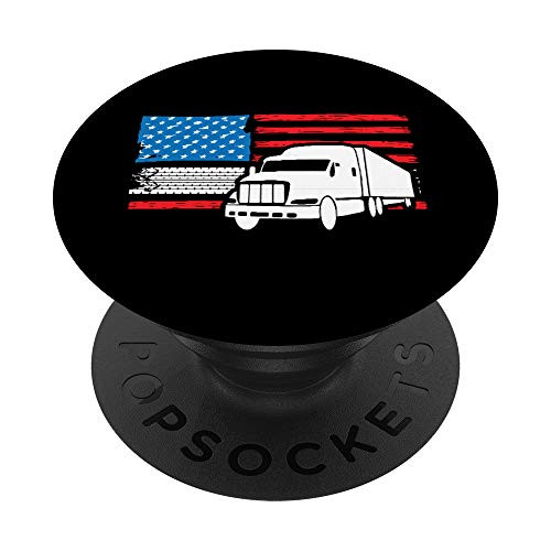 Truck Driver Gifts American Flag Trucker Gifts PopSockets PopGrip Swappable Grip for Phones and Tablets Truck Driver Gifts American Flag Trucker Gifts PopSockets PopGrip Swappable Grip for Phones and Tablets