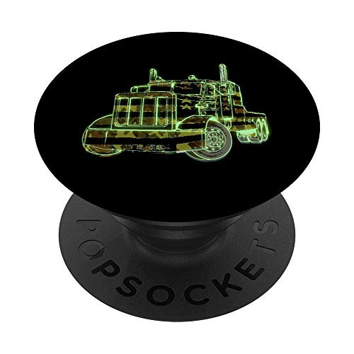 Trucker Camouflage American Flag Truck Driver Gift PopSockets PopGrip Swappable Grip for Phones and Tablets Trucker Camouflage American Flag Truck Driver Gift PopSockets PopGrip Swappable Grip for Phones and Tablets