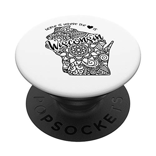 Wisconsin State Meme With Line Art Graphic PopSockets PopGrip Swappable Grip for Phones and Tablets Wisconsin State Meme With Line Art Graphic PopSockets PopGrip Swappable Grip for Phones and Tablets