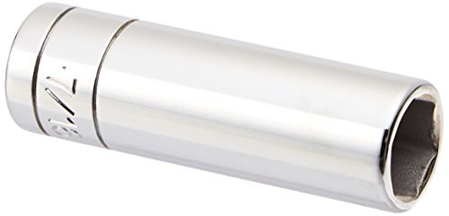 SK Hand Tool 41914 6 Point 1/4-Inch Drive Deep Socket, 7/16-Inch, Chrome