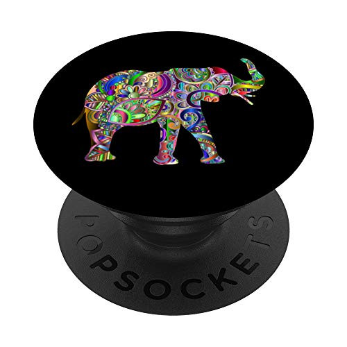 Colorful Elephant Phone Accessory PopSockets PopGrip Swappable Grip for Phones and Tablets Colorful Elephant Phone Accessory PopSockets PopGrip Swappable Grip for Phones and Tablets