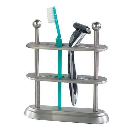 nu steel Rosemont Toothbrush Holder