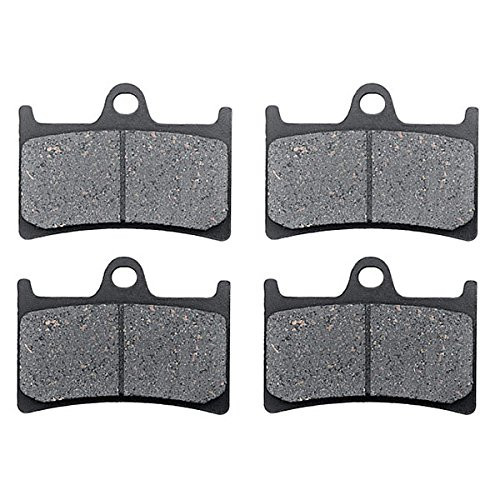 KMG Front Brake Pads Compatible with 2007-2009 Yamaha FZ6 - Non-Metallic Organic NAO Brake Pads Set
