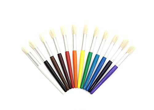 Jack Richeson Wood Stubby Brush, Set of 12