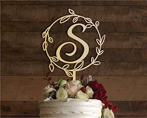 s cake topper wedding cake topper cake toppers for wedding rustic wedding cake topper initial cake topper monogram cake topper s 061