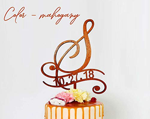 s cake topper wedding cake topper cake toppers for wedding rustic cake topper initial cake topper monogram wood cake topper s 029