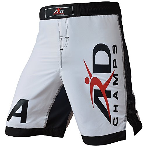 ARD Xtreme MMA Fight Shorts UFC Cage Fight Grappling Muay Thai Boxing White  XL