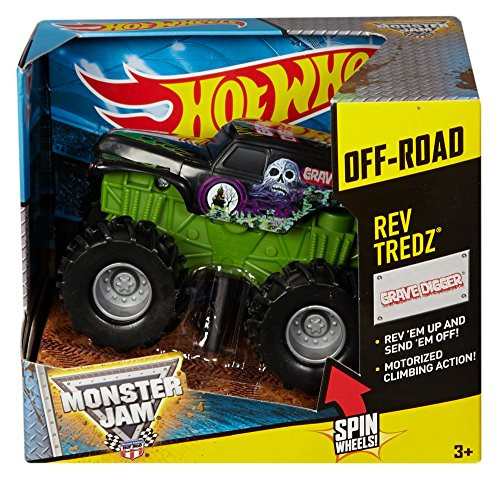 Hot Wheels Monster Jam Rev Tredz Grave Digger Truck Hot Wheels Monster Jam Rev Tredz Grave Digger Truck