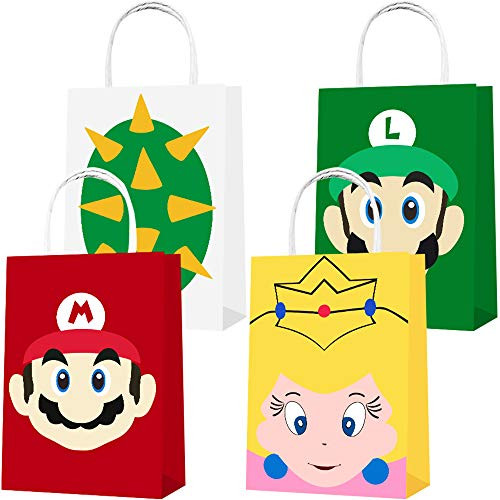 Party Favor Bags 16PCS for Super Bros Mario Gift Bags Goodie Bags Super Bros Mario Treat Candy Bags for Super Bros Mario Themed Kids Adults Birthday Party Supplies Decorations Party Favor Bags 16PCS for Super Bros Mario Gift Bags Goodie Bags Super Bros Mario Treat Candy Bags for Super Bros Mario Themed Kids Adults Birthday Party Supplies Decorations
