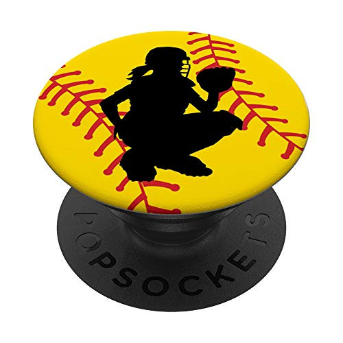 Softball Catcher PopSockets PopGrip Swappable Grip for Phones and Tablets Softball Catcher PopSockets PopGrip Swappable Grip for Phones and Tablets