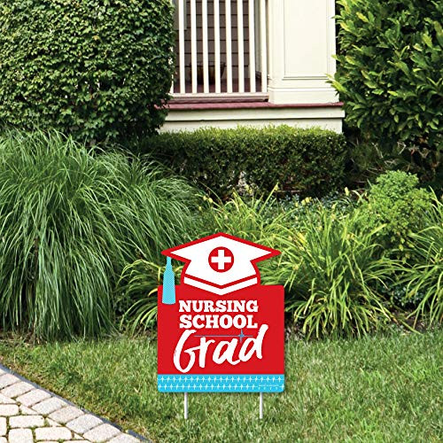 Big Dot of Happiness Nurse Graduation - Outdoor Lawn Sign - Medical Nursing Graduation Party Yard Sign - 1 Piece Big Dot of Happiness Nurse Graduation - Outdoor Lawn Sign - Medical Nursing Graduation Party Yard Sign - 1 Piece