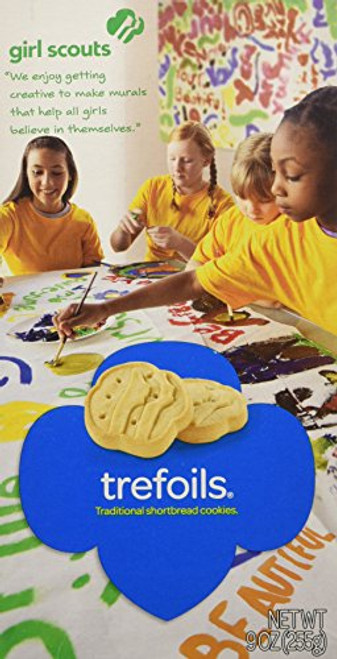 Girl Scout Cookies Trefoils A Traditional Shortbread Cookie - 1 Box of 36 Cookies  Packaging may vary