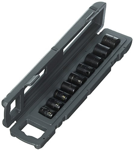 CRAFTSMAN 915881 9 Piece Easy-to-Read Impact Socket Set, 3/8" Drive Metric