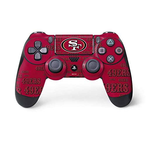 Skinit Decal Gaming Skin Compatible with PS4 Controller - Officially Licensed NFL San Francisco 49ers Blast Design Skinit Decal Gaming Skin Compatible with PS4 Controller - Officially Licensed NFL San Francisco 49ers Blast Design