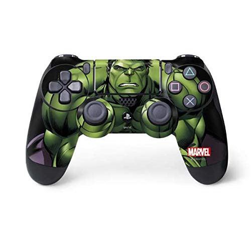 Skinit Decal Gaming Skin for PS4 Controller - Officially Licensed Marvel Disney Hulk is Angry Design