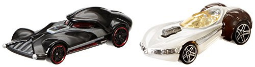 Hot Wheels Star Wars Character Car 2-Pack, Darth Vader vs. Princess Leia Hot Wheels Star Wars Character Car 2-Pack, Darth Vader vs. Princess Leia