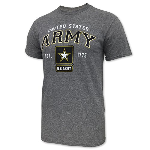 Army Star Est. 1775 T-Shirt small grey