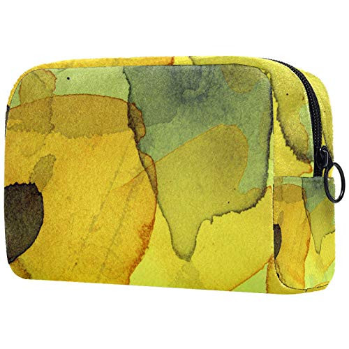 Small Makeup Bag for Purse Travel Makeup Pouch Mini Cosmetic Bag for Women Girls Abstract watercolor