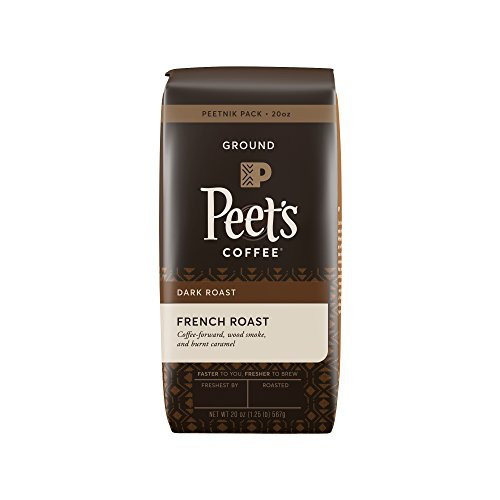 Peet's Coffee Peetnik Pack Ground French Roast, Dark Roast Coffee, 20 Ounce (Packaging May Vary)