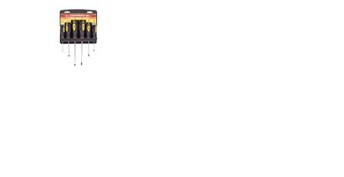 KC Professional 99013 Screwdriver Set & Rack, 6 Piece