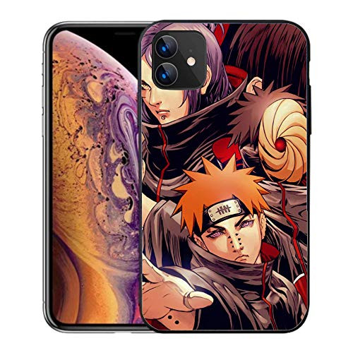iPhone 11 Pro Max Case Case Plastic Soft Cover for iPhone 11 Pro Max  Naruto-Akatsuki-B