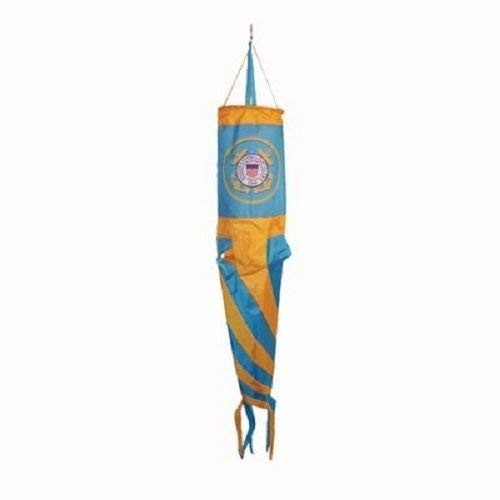 New In The Breeze U.S Coast Guard 48 Spinsock  Windsock WEATHER RESISTANT  supplyroba4860