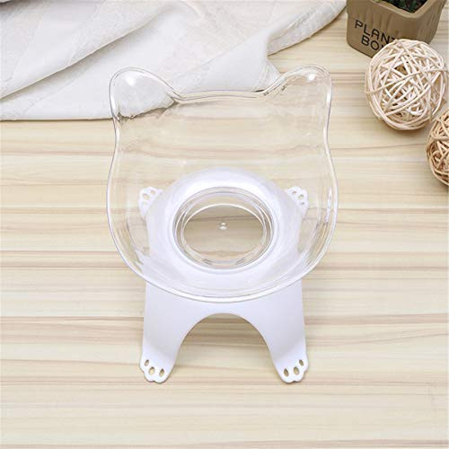 Owill Raised Cat Bowl Elevated Cat Feeder 15 Degrees Tilted Raised Anti-Overturn Pet Feeder for Small Cat and Dogs Elevated Slanted Stand Pet Bowls  B