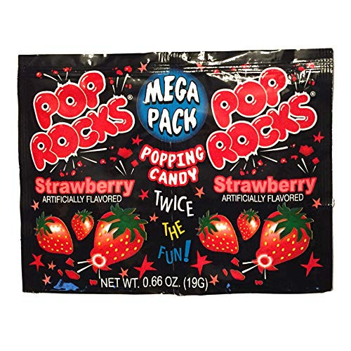 Pop Rocks Strawberry Popping Candy 12 Packs