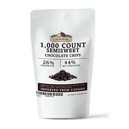 14 oz Cacaoholic Semisweet Chocolate Chips 1000 Count Size Chocolate Chips For Baking Resealable Stand Up Pouch 14 oz Cacaoholic Semisweet Chocolate Chips 1000 Count Size Chocolate Chips For Baking Resealable Stand Up Pouch