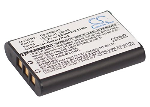 Replacement Battery Part No.EN-EL11 for Nikon Coolpix S550 Nikon Coolpix S560 Lithium-Ion Camera Battery