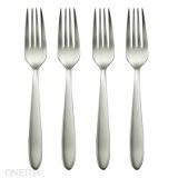 Oneida Mooncrest Dinner Forks, Set of 4 B336004A, Silver, Set of 4, Dinner Forks