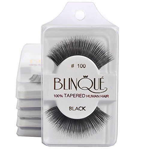 Kasina 100 percent Human Hair False Eyelashes 6 Pairs 100