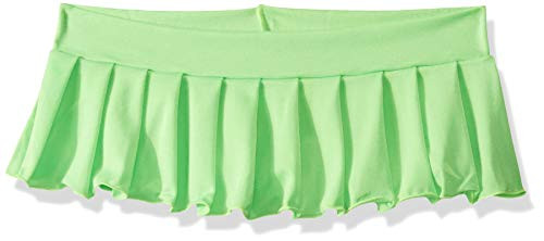 Escante Womens Pleated Mini Skirt Neon Green One Size